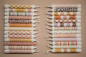 Preview: Stabkerzen Set retro Motiv pastell 4-er Set