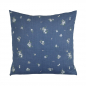 Preview: Kissenbezug Flora blau 45 x 45 cm von Strömshaga