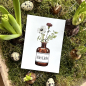 Preview: Postkarte Aquarell mit Geburtstags - Blumen "Alles Liebe" von Frollein Lücke