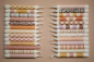 Preview: Stabkerzen Set Schachbrett pastell 4er Set