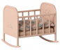 Preview: Maileg Miniatur Baby Wiege leicht rose
