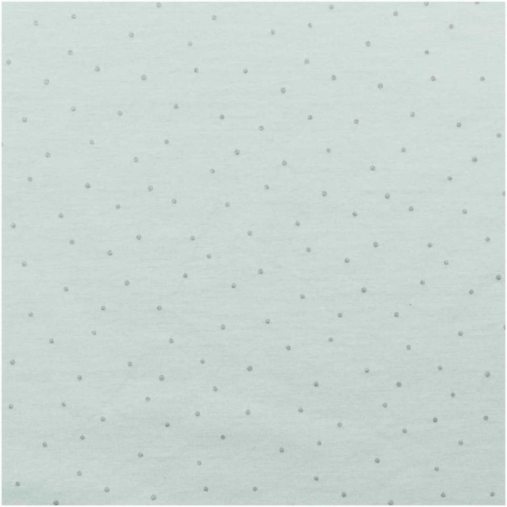 Jerseystoff / Druckstoff Hygge Punkte mint metallic von RICO Design