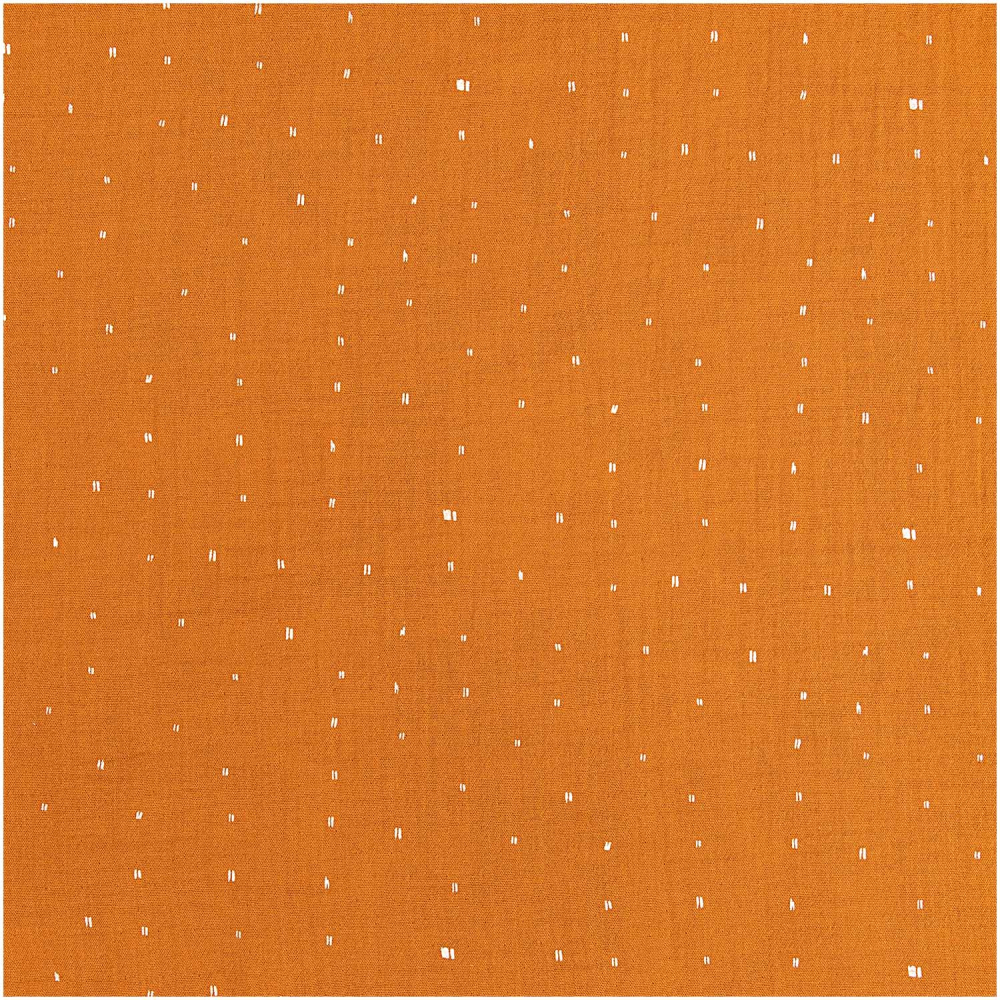 Krinkelmusselin senfgelb / braun - gold von RICO Design