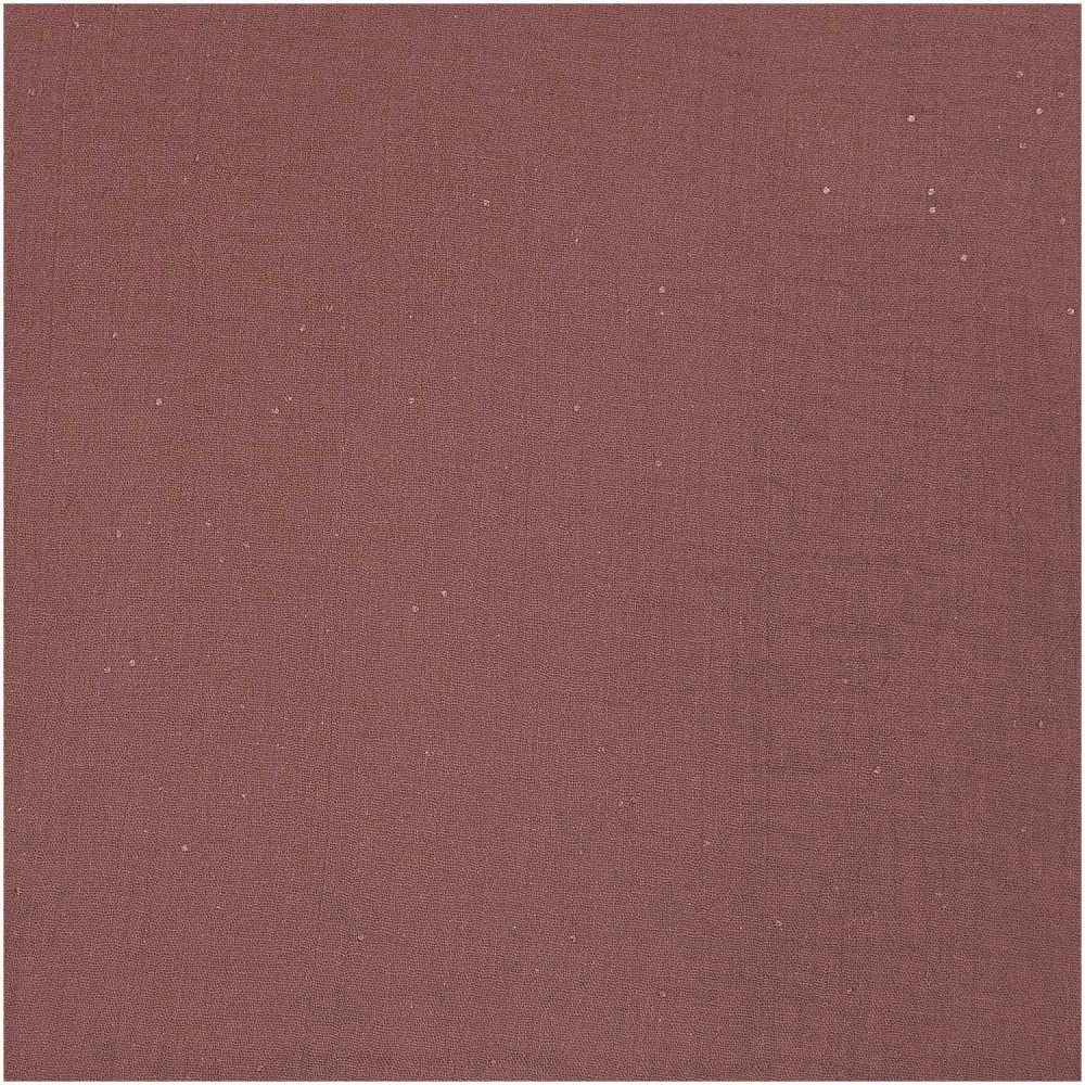 Krinkelmusselin "Sakura Kastanie hot foil gepunktet" von RICO Design