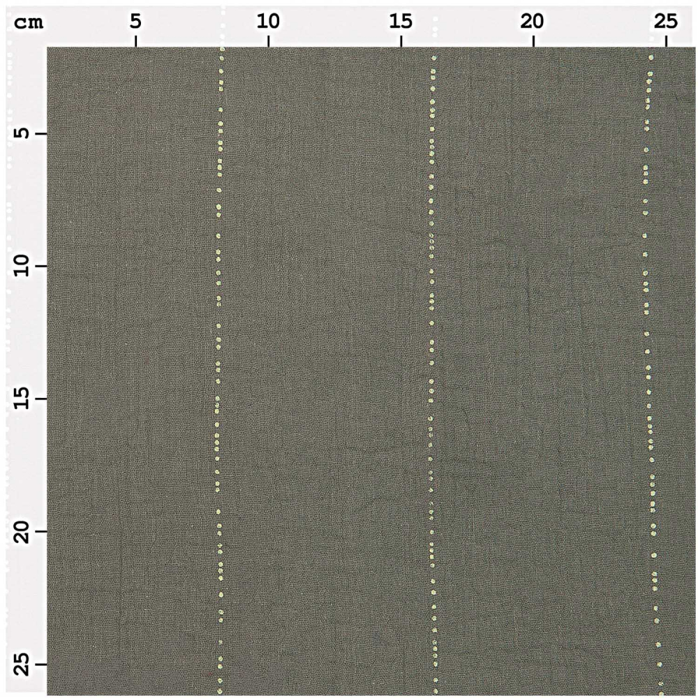 Krinkelmusselin "Sakura oliv hot foil gepunktet" von RICO Design