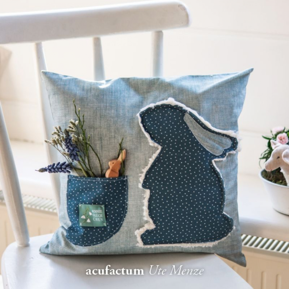 Baumwollstoff Emma Seeblau von acufactum 