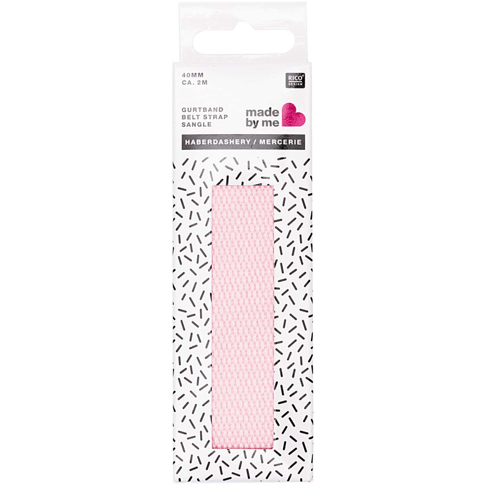 RICO DESIGN GURTBAND 40mm x 2m rosa