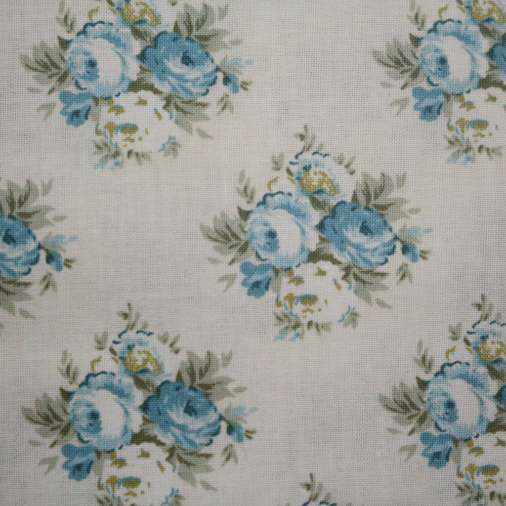 Baumwollstoff / Druckstoff Tilda Lizzie Teal von Tilda by Tone Finnanger