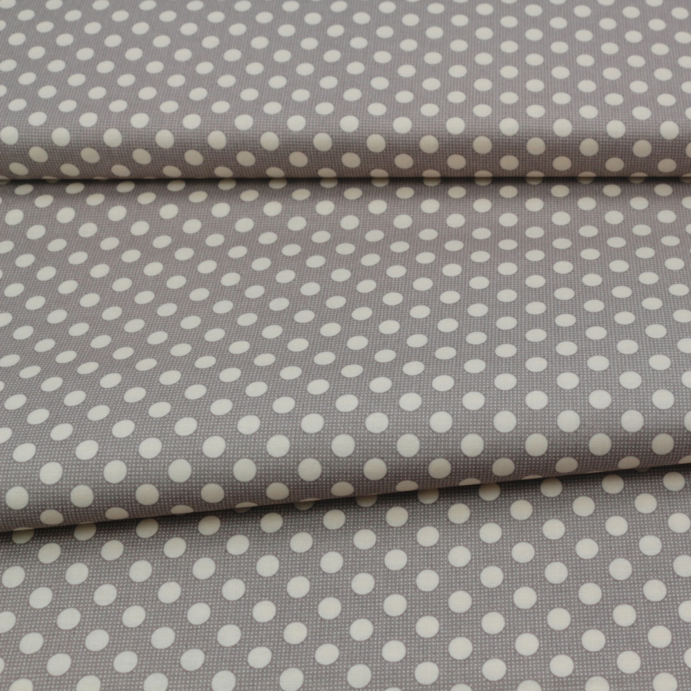 Baumwollstoff Medium Dots grau von Tilda