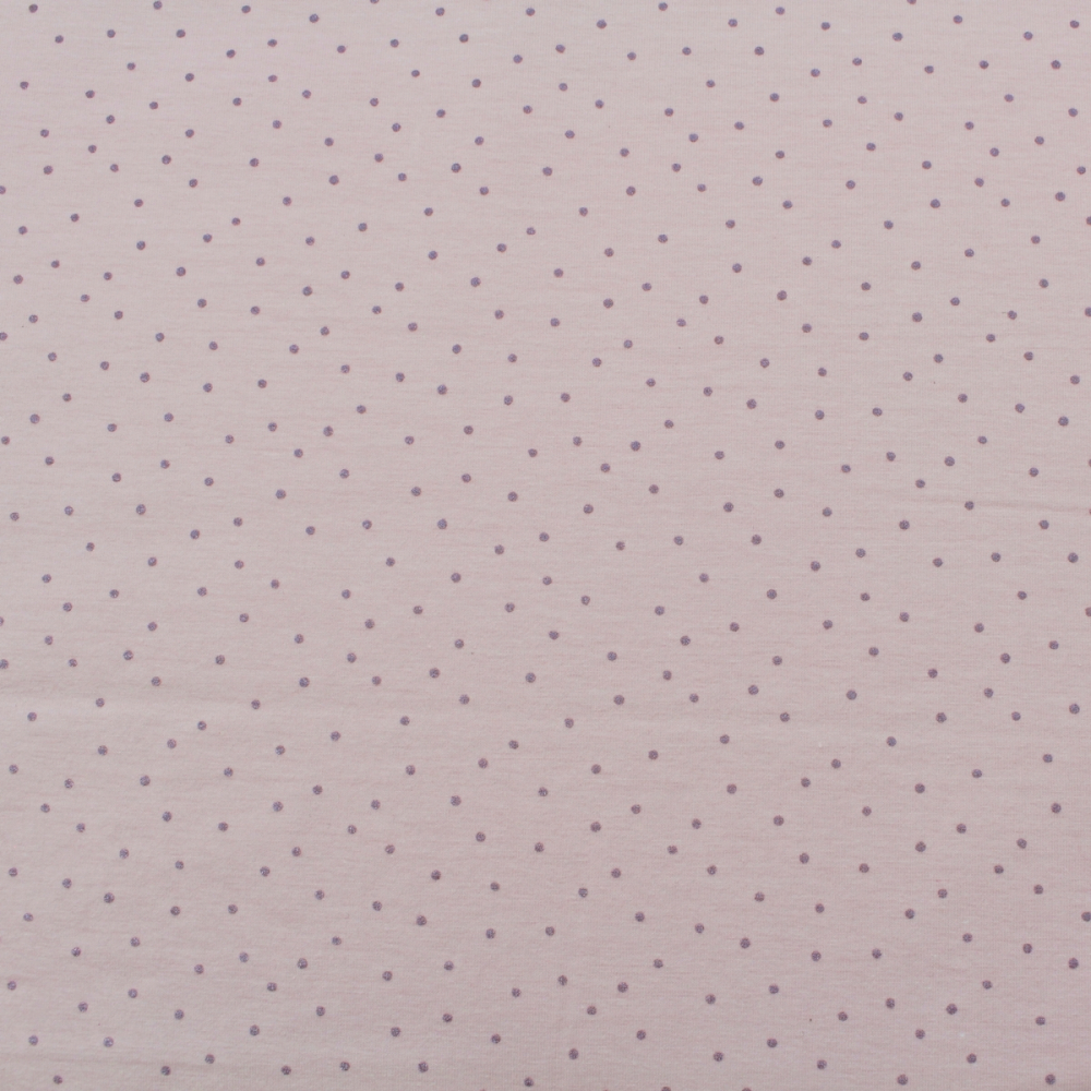 Hochwertiger Jersey Stoff gemustert Punkte Dots altrosa 220 g/m² 