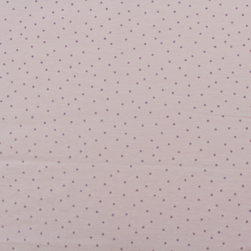 Jerseystoff / Druckstoff Hygge Punkte rosa metallic von RICO Design