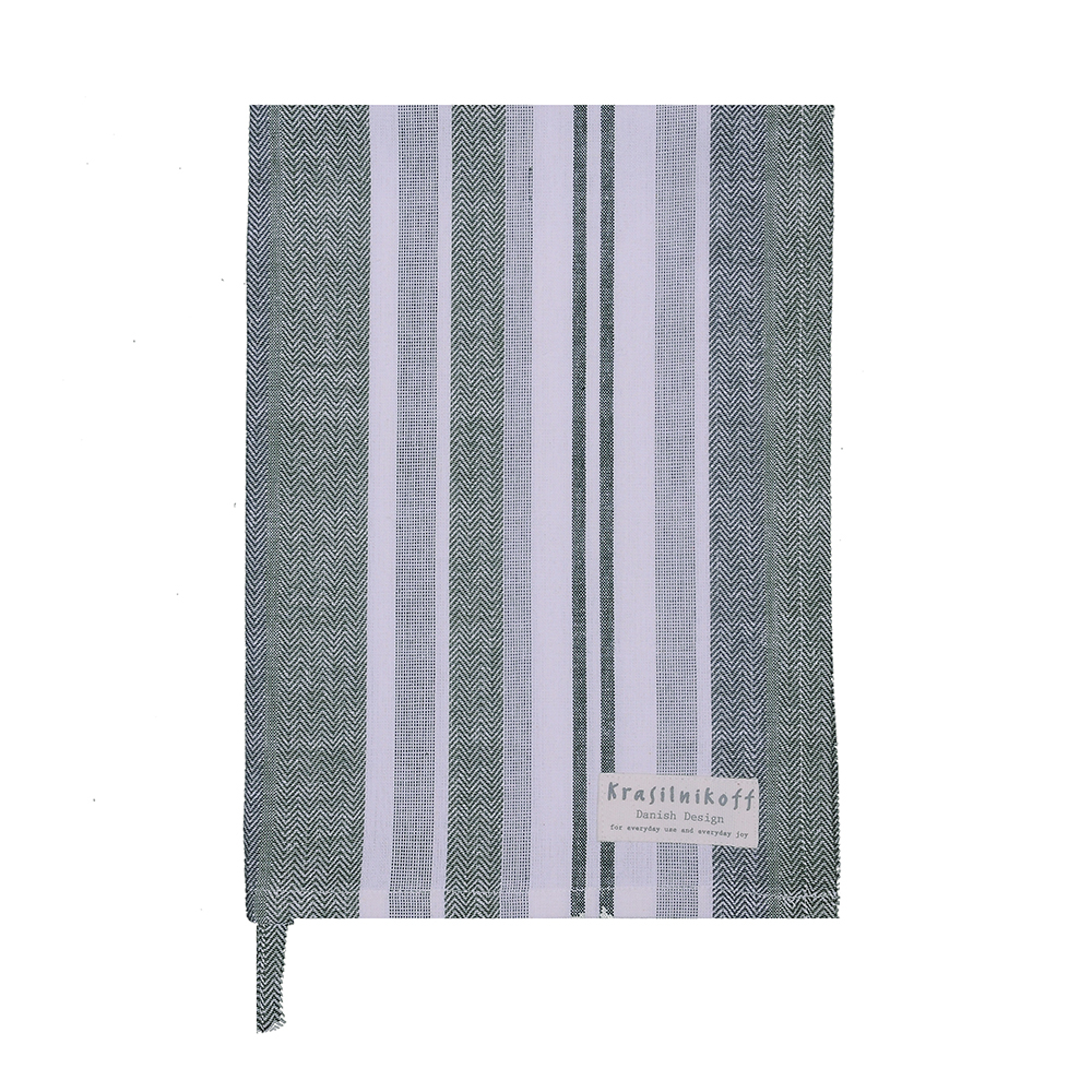 Geschirrtuch "Symphonie" Oliv Grün / olive green von Krasilnikoff