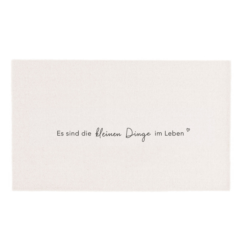 Waschbare Matte Creme Kleine Dinge 120 x 67 cm