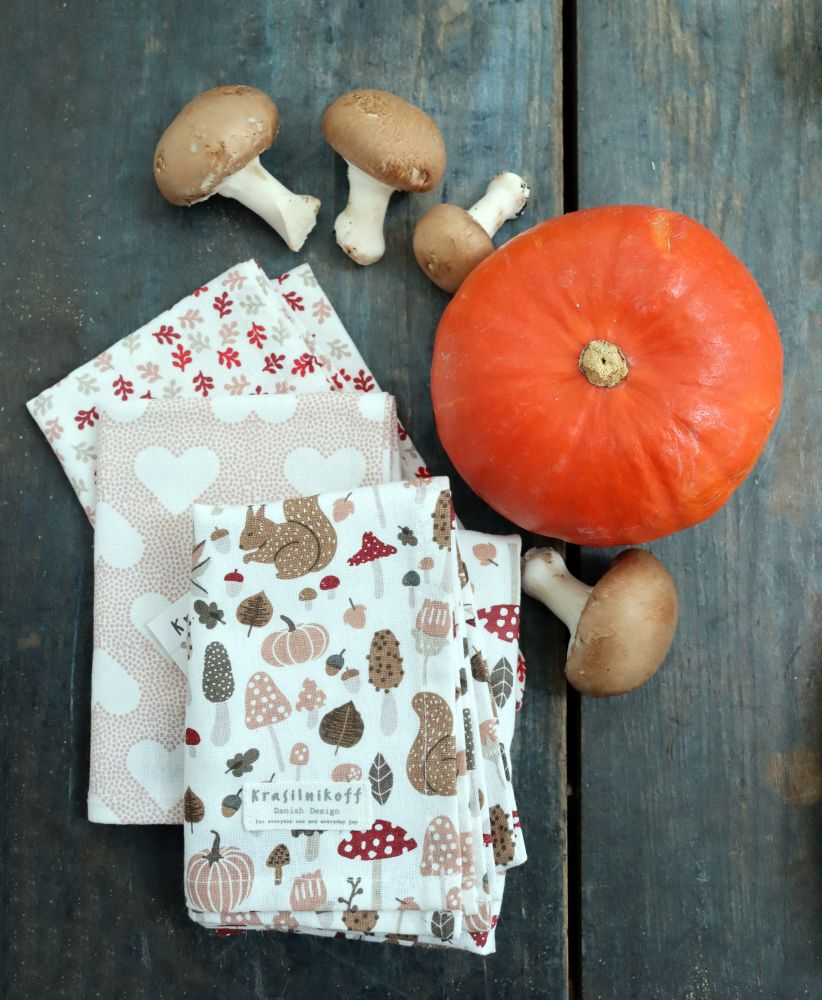 Geschirrtuch Herbst Rose