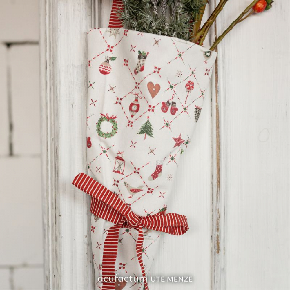 Baumwollstoff Weihnachtsornamente NEU 2025 von acufactum