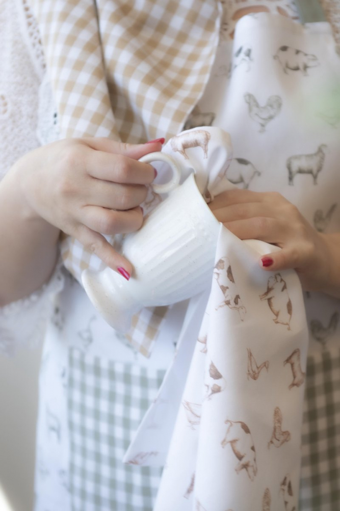 Küchenschürze / Grillschürze Hühner im Landhausstil von Clayre & Eef