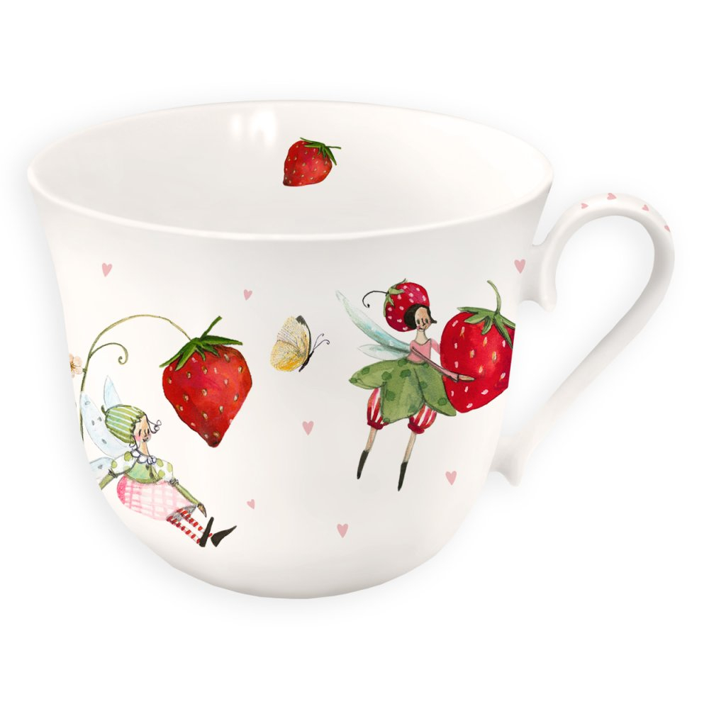 Tasse Porzellan Erdbeeren  von Grätz Verlag