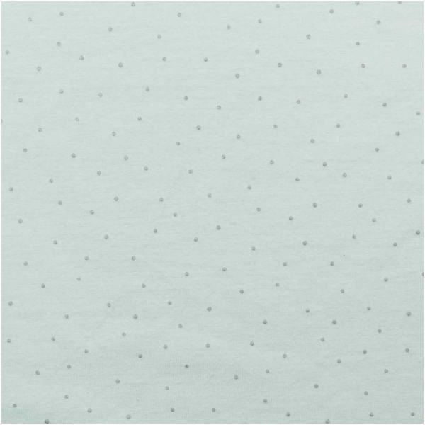 Jerseystoff / Druckstoff Hygge Punkte mint metallic von RICO Design