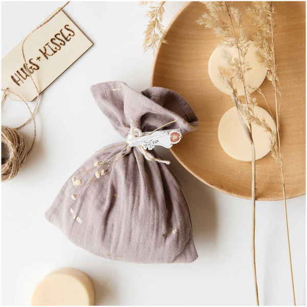 Krinkelmusselin Mauve von RICO Design
