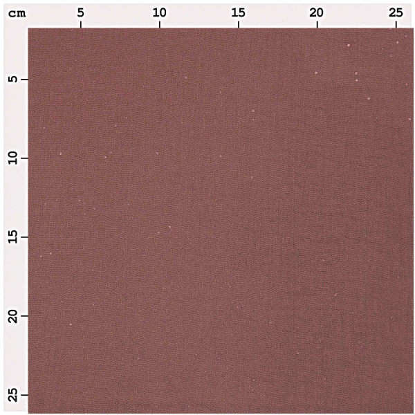 Krinkelmusselin "Sakura Kastanie hot foil gepunktet" von RICO Design