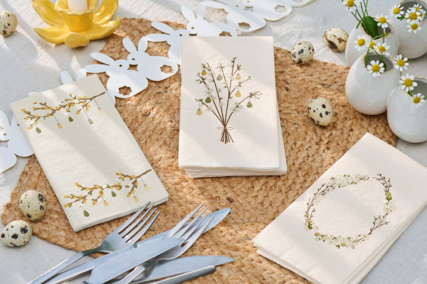 Papierservietten Osterei mit Blumen von IB Laursen