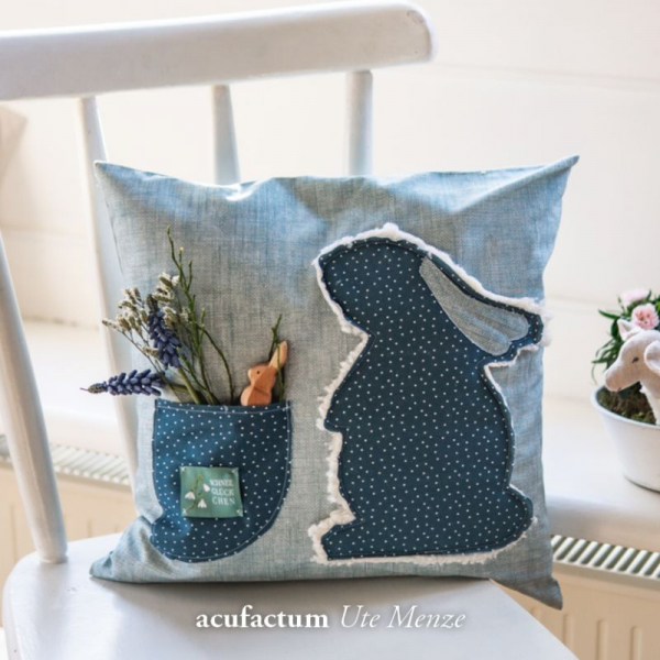 Baumwollstoff Emma Seeblau von acufactum 