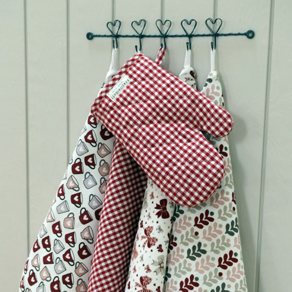 Ofenhandschuh rot-weiß kariert