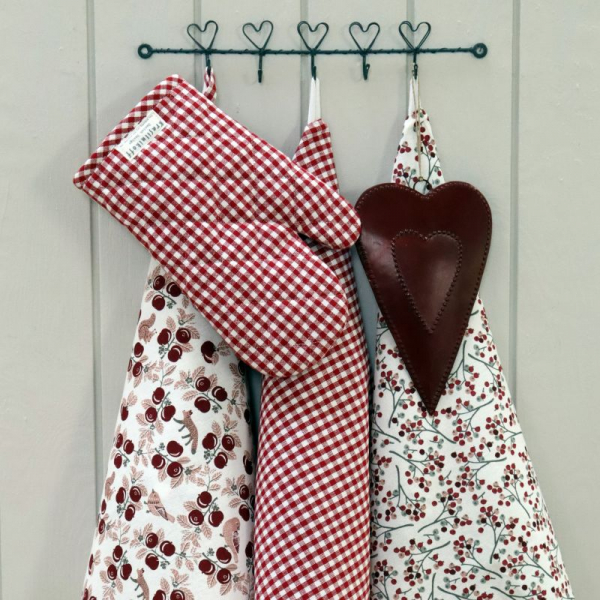 Ofenhandschuh rot-weiß kariert