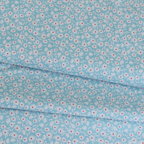 Baumwollstoff Bon Voyage Paperflower Teal von Tilda