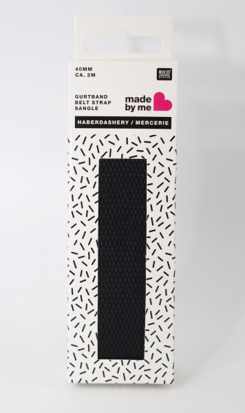 RICO DESIGN GURTBAND 40mm x 2m schwarz