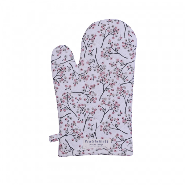 Ofenhandschuh Beeren rose´ / Fantasy Berries rose von Krasilnikoff
