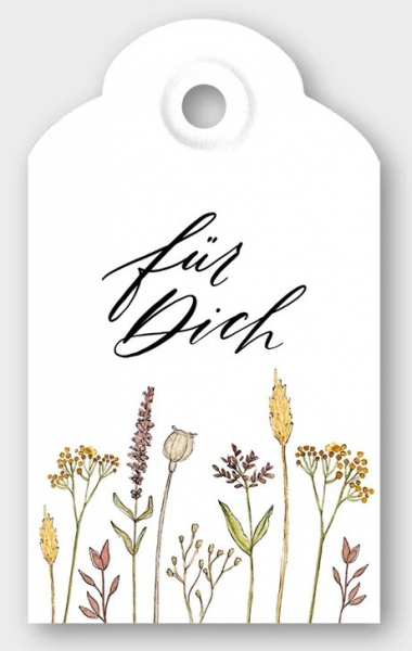Geschenkanhänger Trockenblumen "für Dich" von Frollein Lücke