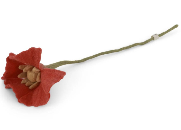 Blume aus Filz - weiß "Zweig mit Blume" von Gry & Sif