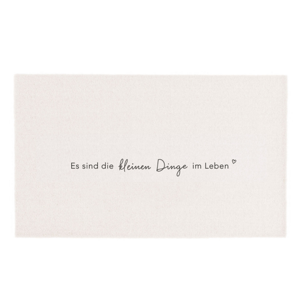 Waschbare Matte Creme Kleine Dinge 120 x 67 cm