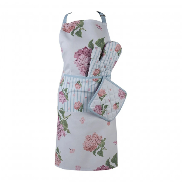Küchenschürze / Grillschürze Hortensien von Clayre & Eef