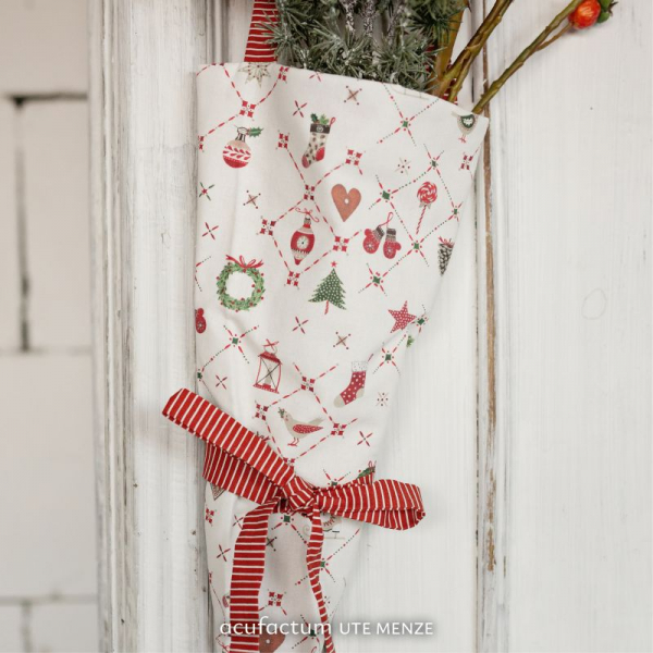 Baumwollstoff Weihnachtsornamente NEU 2025 von acufactum