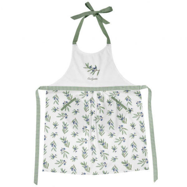 Küchenschürze / Grillschürze "Olive Garden" aus Baumwolle von Clayre & Eef
