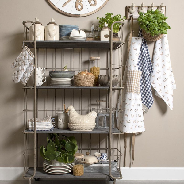 Küchenschürze / Grillschürze Hühner im Landhausstil von Clayre & Eef