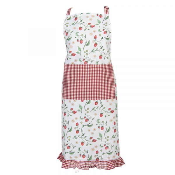 Küchenschürze / Grillschürze Erdbeerenschürze von Clayre & Eef