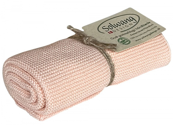 Küchentuch und Solwang Handtücher gestrickt im Puder-Set hier kaufen