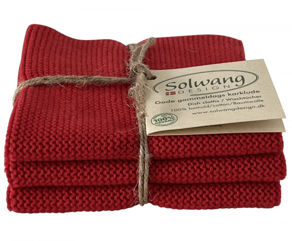 Wischtücher 3er Set Kombiblau-weiß von Solwang Design