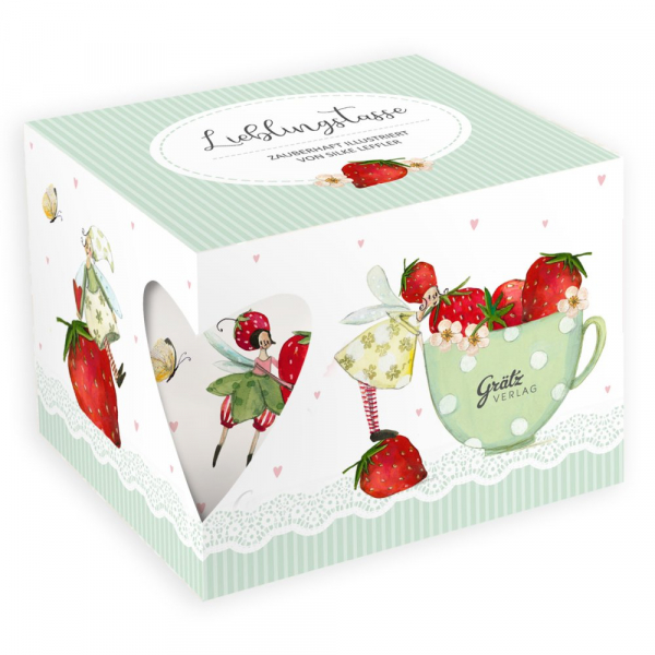 Tasse Porzellan Erdbeeren  von Grätz Verlag