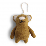 Anhänger mini Teddy gold-braun aus Filz En Gry Sif