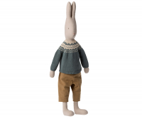 Maileg Kaninchen / Hase Junge mit Hose und Strickpullover - Größe 5