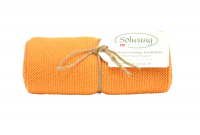 Handtuch / Küchentuch gestrickt helles gebranntes orange von Solwang Design