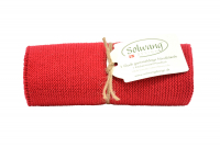 Handtuch / Küchentuch gestrickt warmes Rot von Solwang Design