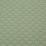 Baumwollstoff / Druckstoff Tilda Flower Fan Olive von Tilda by Tone Finnanger