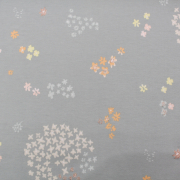 Jerseystoff / Druckstoff Crafted Nature Blumen grau metallic von RICO Design