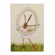Klappkarte Ostern Hasendame