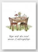 Postkarte Aquarell "Lieblingstage" von Frollein Lücke